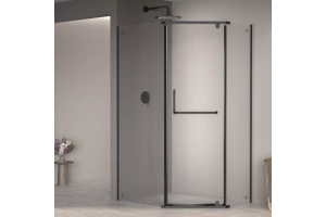 Душевой уголок RGW Passage 80х120 черный стекло прозрачное