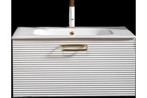 Тумба под раковину Armadi Art Vallessi Avangarde Linea 80 белый - золото