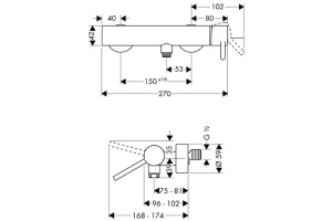 Смеситель для душа Axor Starck (10611000) - 2
