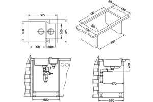 Мойка кухонная Alveus Rock Granital 80 arctic - 3