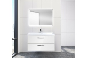 Комплект мебели Belbagno Aurora 90 белый - 3