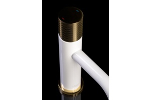 Смеситель Boheme Stick 121-WG.2 для раковины, white touch gold - 2