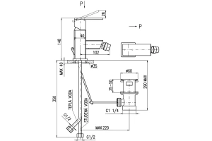Смеситель для биде Rav Slezak Loira золото - 2