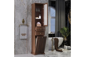 Шкаф-пенал Opadiris Риспекто 40 левый темное дерево - 2