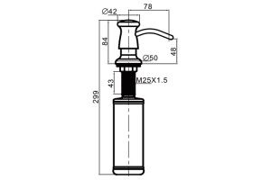 Дозатор жидкого мыла Gappo G403 - 2