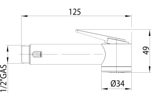Гигиенический душ Bossini Paloma (B00462.030) - 2