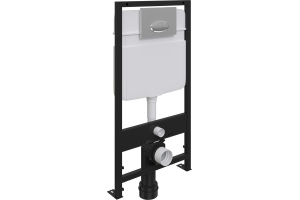 Комплект Унитаз подвесной STWORKI Ноттвиль SETK3104-2616 безободковый, с микролифтом + Система инсталляции для унитазов EWRIKA ProLT 0026-2020 с кнопкой смыва 0051 хром - 2