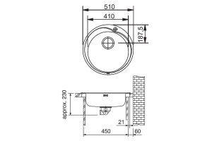 Мойка кухонная Franke Pamira RON 610-41 сталь - 3