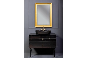 Тумба под раковину Armadi Art Vallessi Avangarde Piazza 80 черный - золото - 3