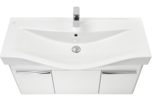 Тумба под раковину Aquaton Беверли 100 белый глянец