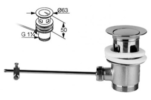 E78219-CP донный клапан (хром)