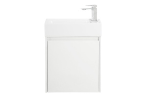 Тумба с раковиной Belbagno Kraft Mini 50 L белый матовый - 2
