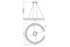 Подвесной светильник Maytoni Amulet MOD555PL-L30CH4K - 3