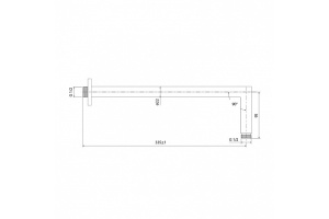 Кронштейн для верхнего душа, IDDIS, 001SB33i61 - 2
