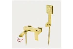 Смеситель для ванны Gappo золото глянцевое