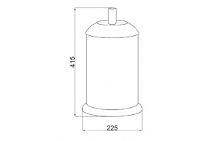 Ведро для мусора Boheme Murano золото - 2
