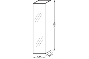 Шкаф-пенал Jacob Delafon Confort (EB998-E10) - 2