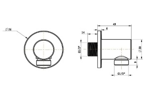 Шланговое подключение Villeroy&Boch никель сатинированный (TVC00045600064) - 2