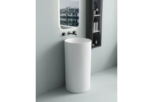 Напольная раковина SantiLine 45 белая глянцевая - 3