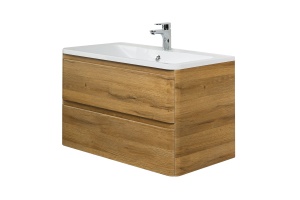 Тумба с раковиной BelBagno Albano 90 светлое дерево - 2