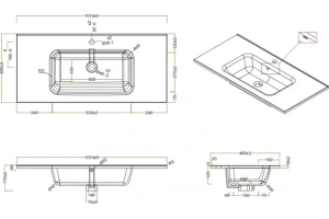 Мебельная раковина Belbagno белый (BB1000ETL) - 2