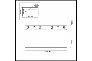 Настенный светодиодный светильник Odeon Light Hightech Magnum 3893/8WL - 3