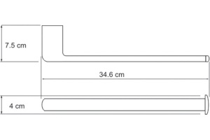 Полотенцедержатель Wasserkraft Berkel  34.6 хром - 3