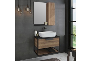 Мебель для ванной Comforty Кёльн 75 дуб темный