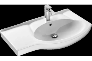 Мебельная раковина Stella Polar Коралл 83 левая белая