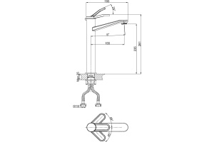 Смеситель для раковины D&K DA1062041 - 3