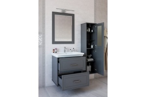 Шкаф-пенал Sanflor Модена R, серый - 3