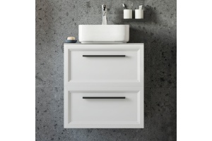 Мебель для ванной STWORKI Эстерсунд 60 белая матовая, монте тиберио - 3