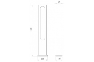 Наземный высокий светильник Arlight Muse 035395 - 3