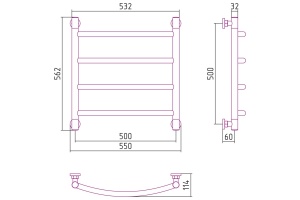 Полотенцесушитель водяной ДР 