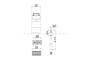 Трековый светодиодный светильник для магнитного шинопровода Maytoni Technical Points TR015-2-10W4K-W - 3