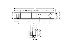 15356400 HG RainSelect термостатический смеситель для душа - 2
