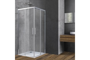 Душевой уголок Vincea Soft 90х90 профиль хром стекло прозрачное