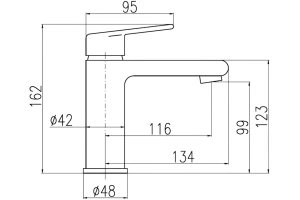 Смеситель для раковины Rav Slezak Colorado белый - хром - 2