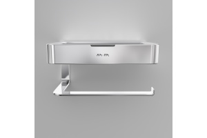Держатель туалетной бумаги AM.PM Inspire V2.0 A50A341500 с полочкой для телефона и контейнером - 3