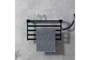 Полотенцесушитель электрический Black&White Moon 58х35 черный матовый - 3