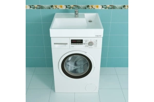 Раковина над стиральной машиной Санта Юпитер 60х60 белый - 2