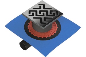 Душевой трап Berges Wasserhaus Zentrum Antik 15x15 см 090365