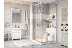 Душевой уголок STWORKI Дублин DE019SC110110200 110x110 см профиль хром глянец - 2