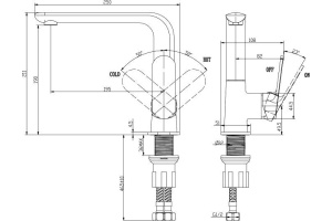 Смеситель BelBagno Ancora ANC LAM CRM для кухонной мойки - 2