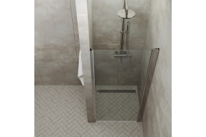 Душевая дверь в нишу DIWO Анапа 100х185, профиль хром глянец - 2