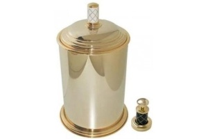 Ведро для мусора Boheme Murano золото с черным