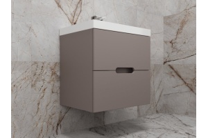 Тумба под раковину Style Line Матис 60 подвесная коричневый - 3