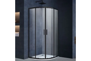 Душевой уголок Vincea Alpha 90x90 профиль черный стекло прозрачное