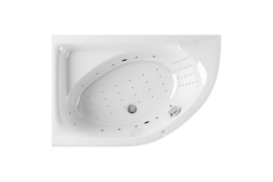 Ванна акриловая Excellent Aquaria Nano 150x100 L с гидромассажем белый - хром