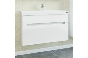 Тумба под раковину подвесная Санта Лондон 80 белый - 2